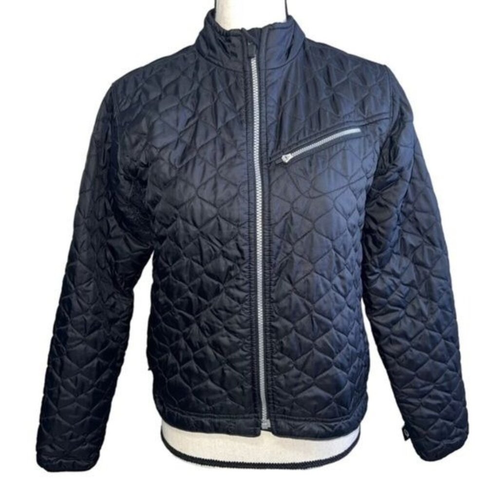Obermeyer Black Quilted Jacket Womens Size 6 Weather Resistant